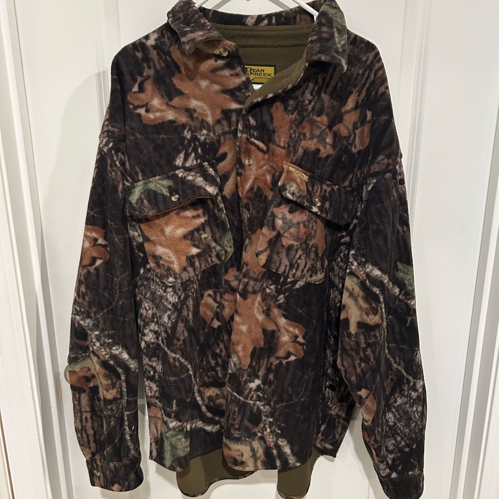 Camouflage Button-Up Jacket